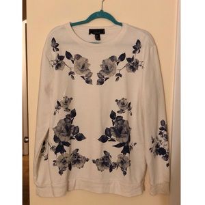Forever 21 men’s floral sweatshirt 🥀